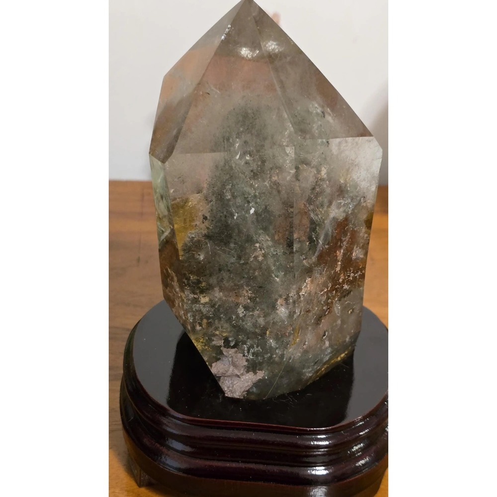 Rare Garden Quartz Tower, Mineral Inclusion Display Piece, 2lbs 14oz